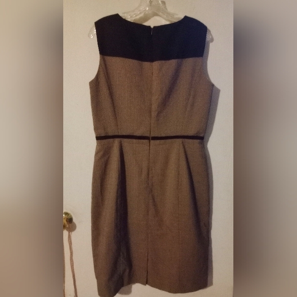 Preston & York Sheath Dress Sz. 10 Brown Plaid - Picture 11 of 11